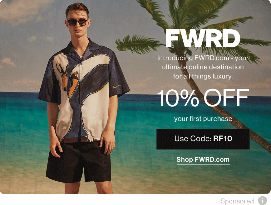 10% off your first purchase with RF10. Kendall Jenner for FWRD Summer 2024